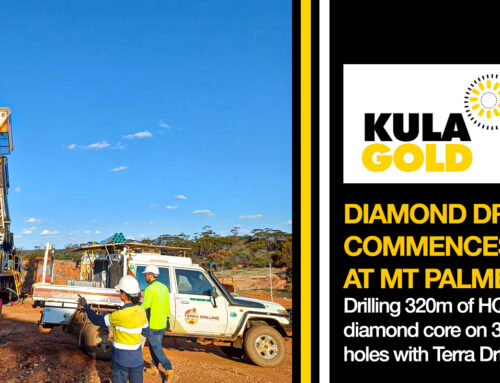 Kula commences Diamond Core Drilling on targets at Mt Palmer Gold Mine with Terra Drilling